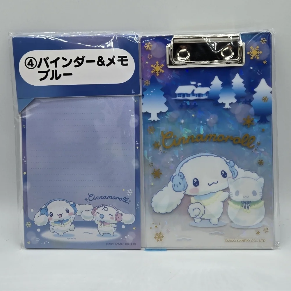 Sanrio Cinnamoroll Miruku Clipboard and Memo Notepad Set Blue